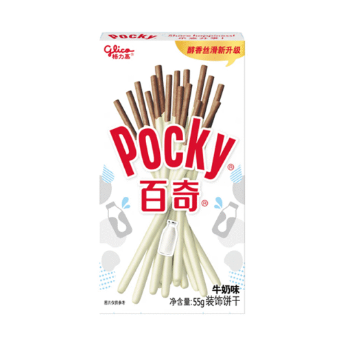 Pocky štapići s prelijevom, okus mlijeka 55g