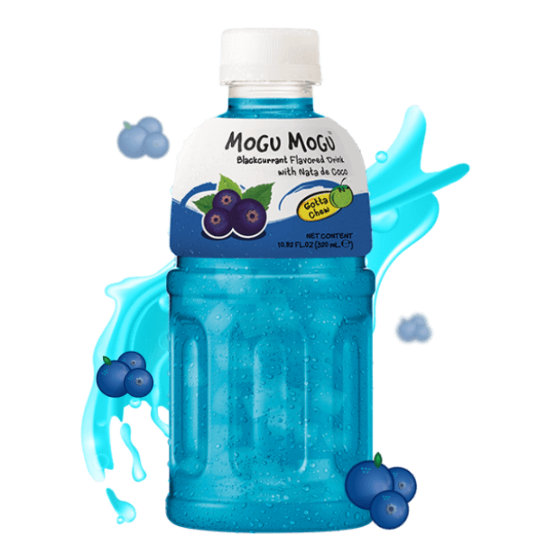 Mogu Mogu piće s komadićima želea, okus okus crnog ribiza 320ml