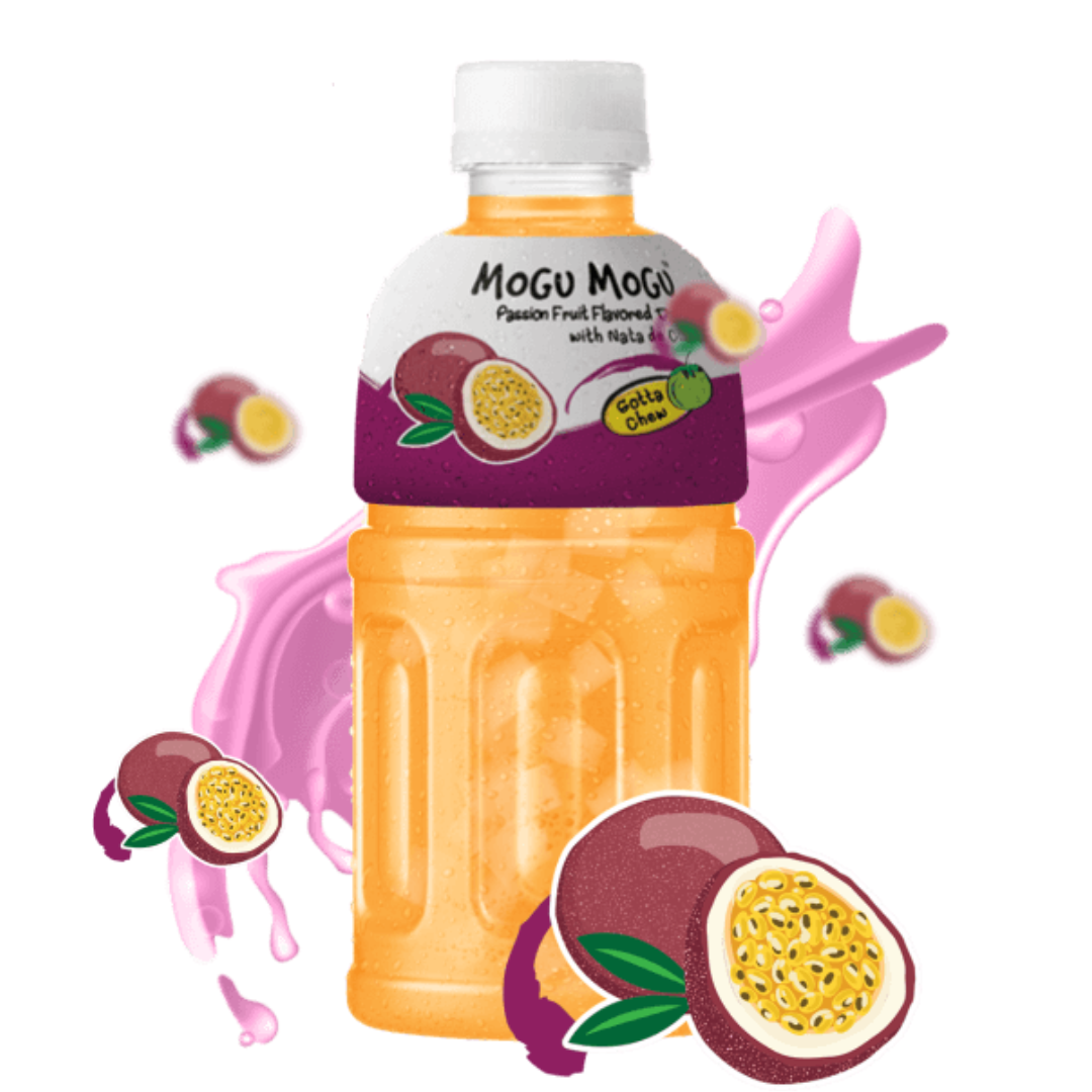Mogu Mogu piće s komadićima želea, okus passionfruit 320ml