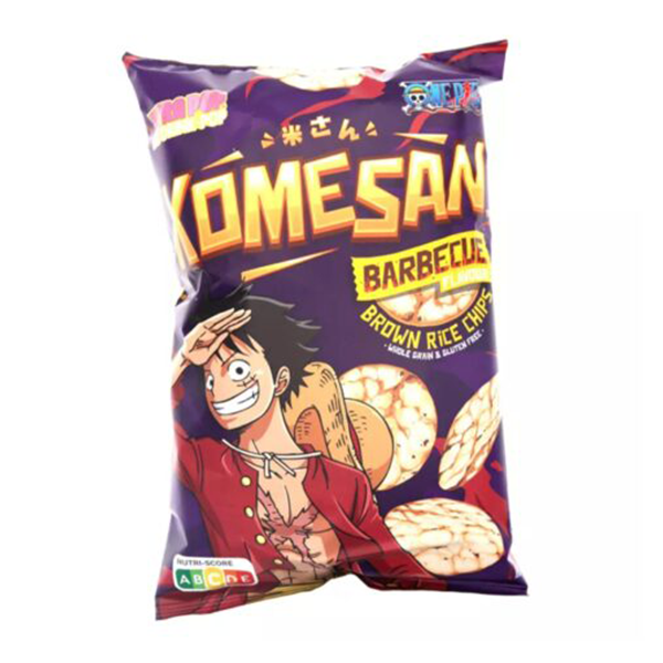 ONE PIECE Luffy rice čips okus BBQ 60g – Teeamo