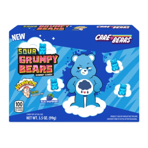 WARHEADS Sour Grumpy plavi medo okus raspberry 99g