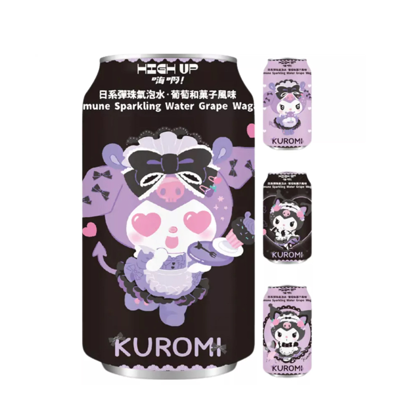Kuromi Ramune sparkling piće okus grožđe wagashi 330ml