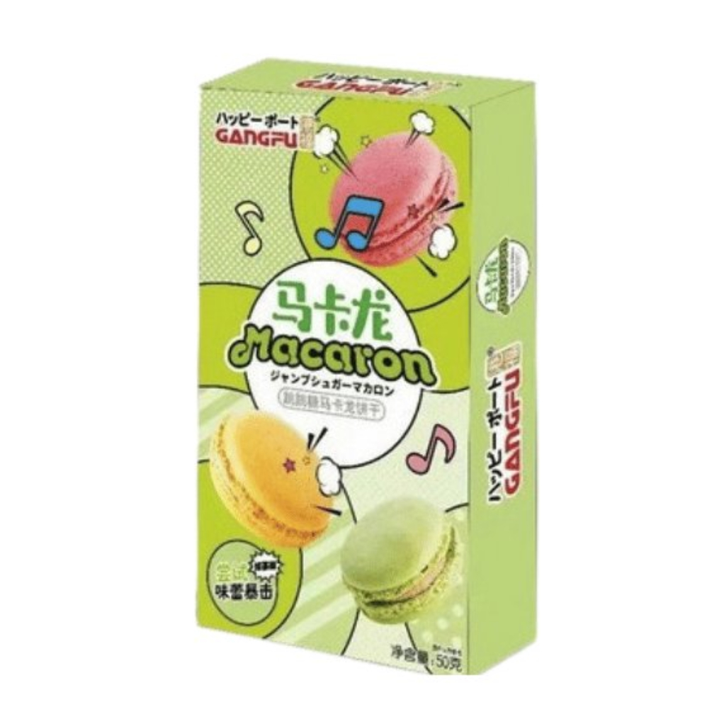 Gangfu Macarons okus matcha popping candy 50g