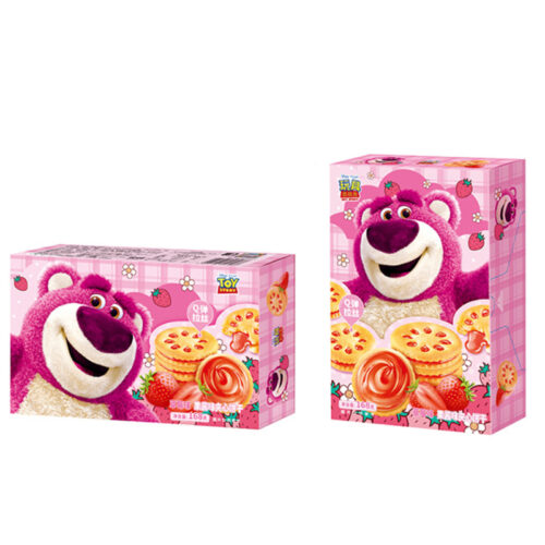 BINQI Lotso keksi sendvič s džemom od jagode 168g