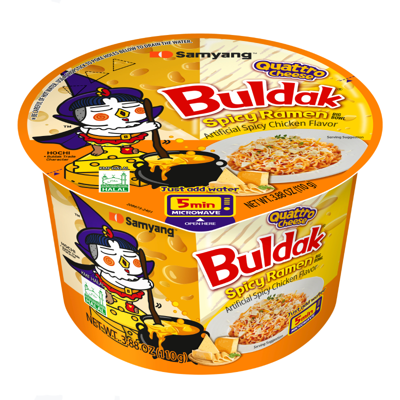 BULDAK INSTANT ŠPAGETI Quattro sir ramen bowl 105g