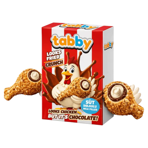 Tabby Milk Cream Filled Chicken Chocolate 50g čokoladni batak