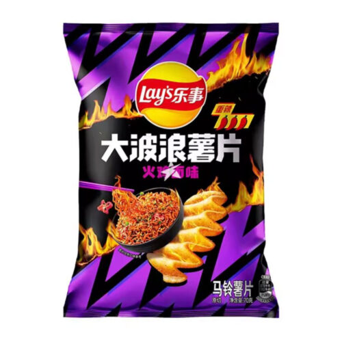 Lay's čips Big Wave okus Hot Chicken Noodle 70g