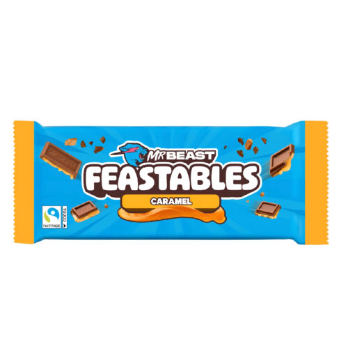 MR BEAST Čokolada Karamel 60g Feastables caramel chocolate bar