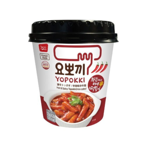Tteokbokki tjestenina od riže okus Hot & Spicy 120g YOPOKKI