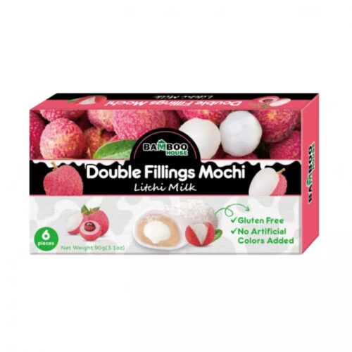 Bamboo House Mochi double filling okus Litchi 90g