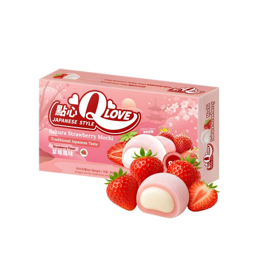 Qlove mini mochi okus Sakura Jagode 80g