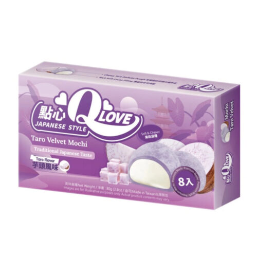 Qlove mini mochi okus Velvet Taro 80g