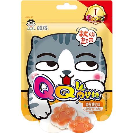 WANG WANG mekani bomboni u obliku šapica, okus jogurta od naranče 45g