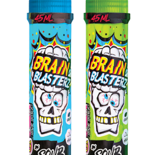 Brain Blasterz kiseli bomboni Sprej level 3 okus jabuke/borovnice 45ml