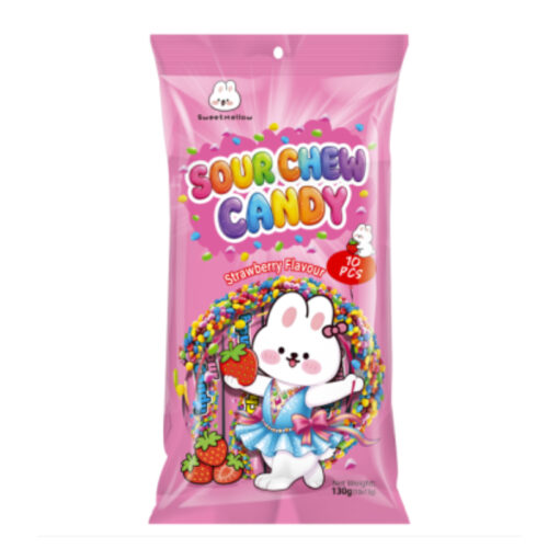 TXMM sour chewy candy okus jagode 13g*10